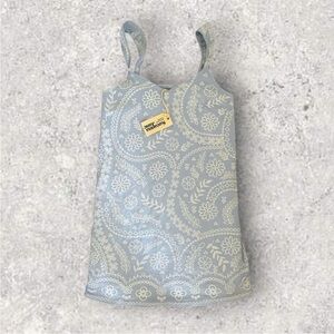 NWT Savanna Jane Embroidered Mini Dress Light Blue Size Large